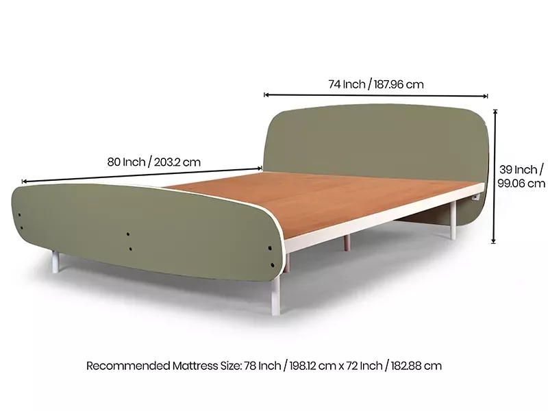 Olivix King Size Double Bed